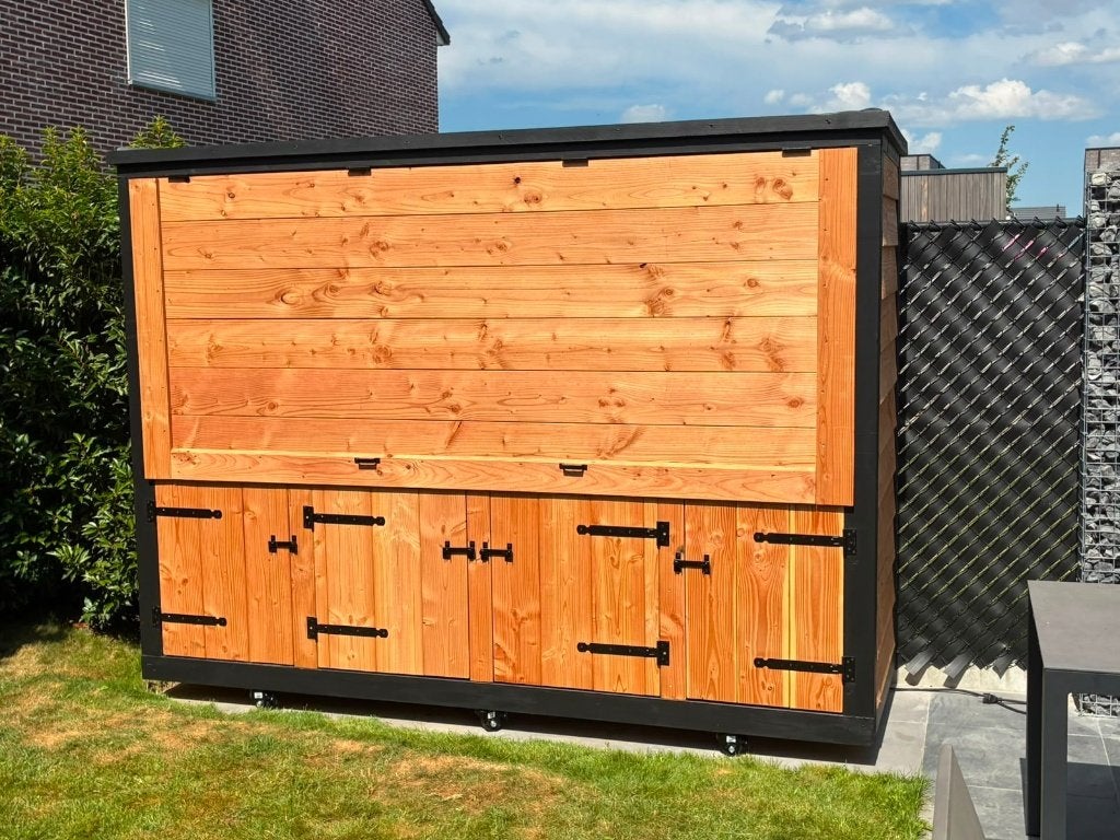 buitenkeuken met luifel B290cm, Ophalen of Verzenden, Nieuw, Houtskool
