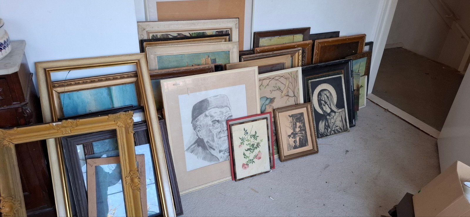 Antieke spulletjes, vazen, servies, lijsten, stoelen ed., Huis en Inrichting, Ophalen