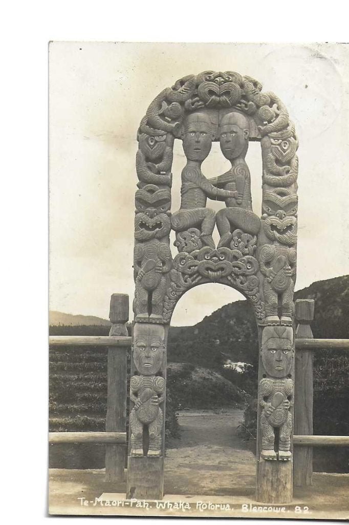 nieuw zeeland  maori kunst  1927  goudstikker ans. collectie, Verzenden, 1920 tot 1940, Gelopen, Buiten Europa