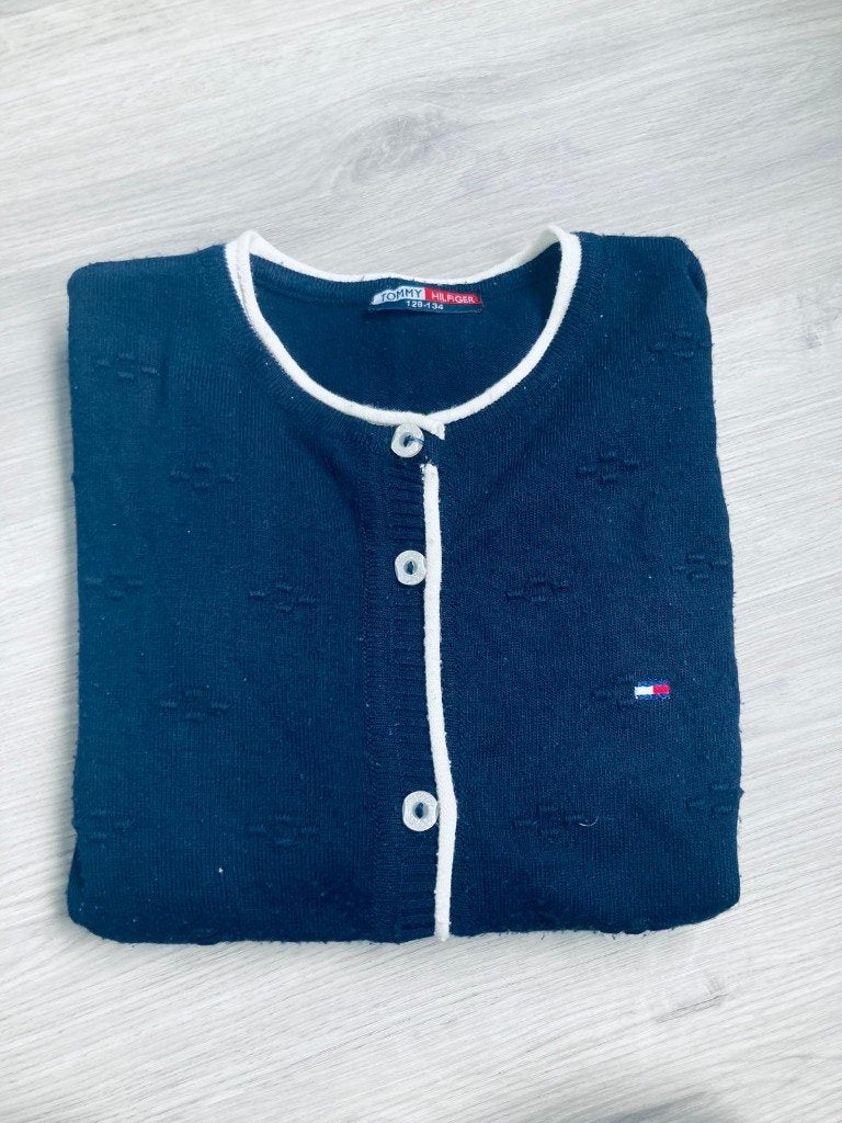 Tommy Hilfiger meisjes vest cardigan maat 128–134 8–9 jaar, Gebruikt, Tommy Hilfigger, Meisje, Trui of Vest
