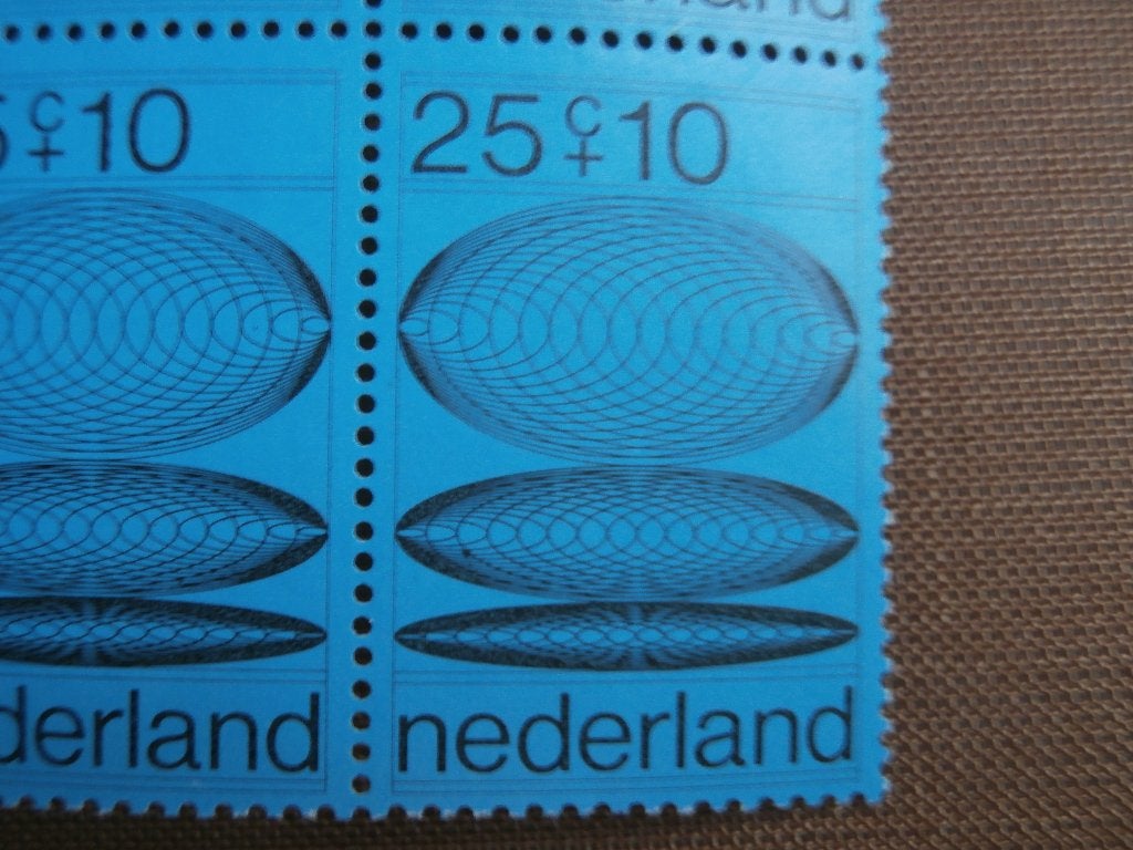 NL 1970; PLAATFOUT 968 PM in blok van 4 LEES, Ophalen of Verzenden, Na 1940, Postfris