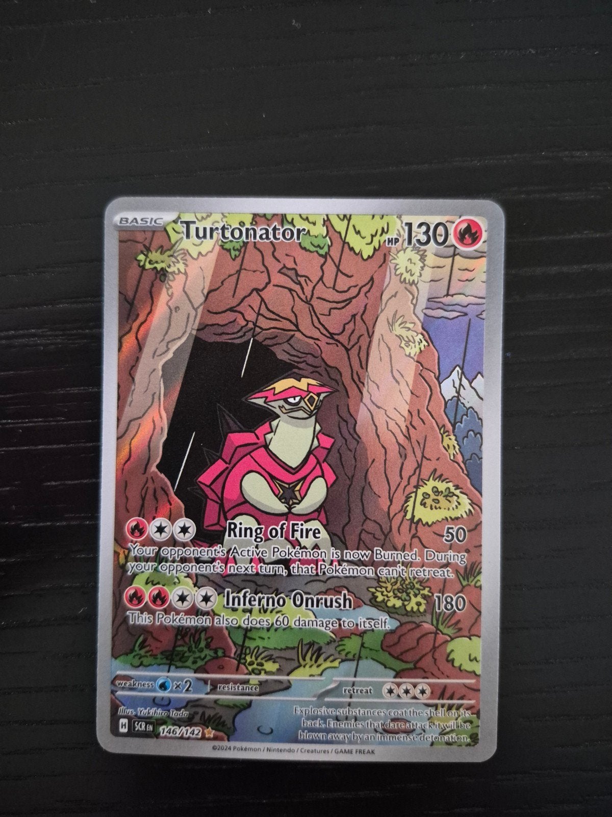 Turtonator Pokémon Kaart - SCR 146/142, Ophalen of Verzenden, Zo goed als nieuw, Losse kaart