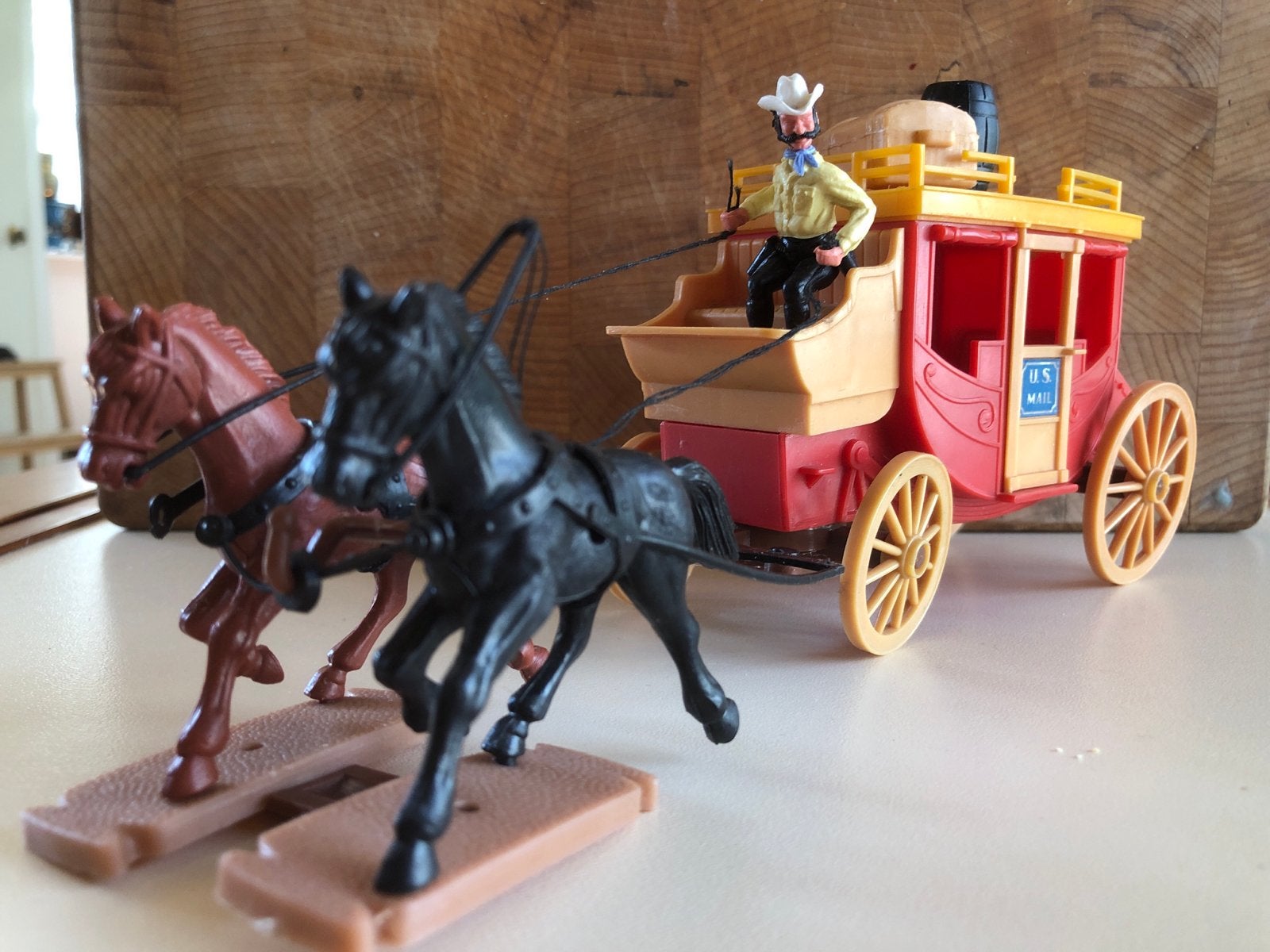 Plasty Billy Western Express Koets met paarden, Ophalen of Verzenden, Gebruikt