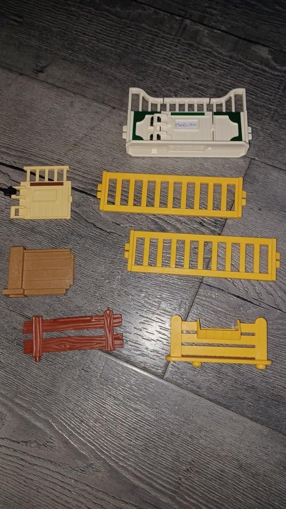 Playmobil onderdelen hekjes o.a. boerderij, dierentuin, Ophalen of Verzenden, Gebruikt, Los playmobil
