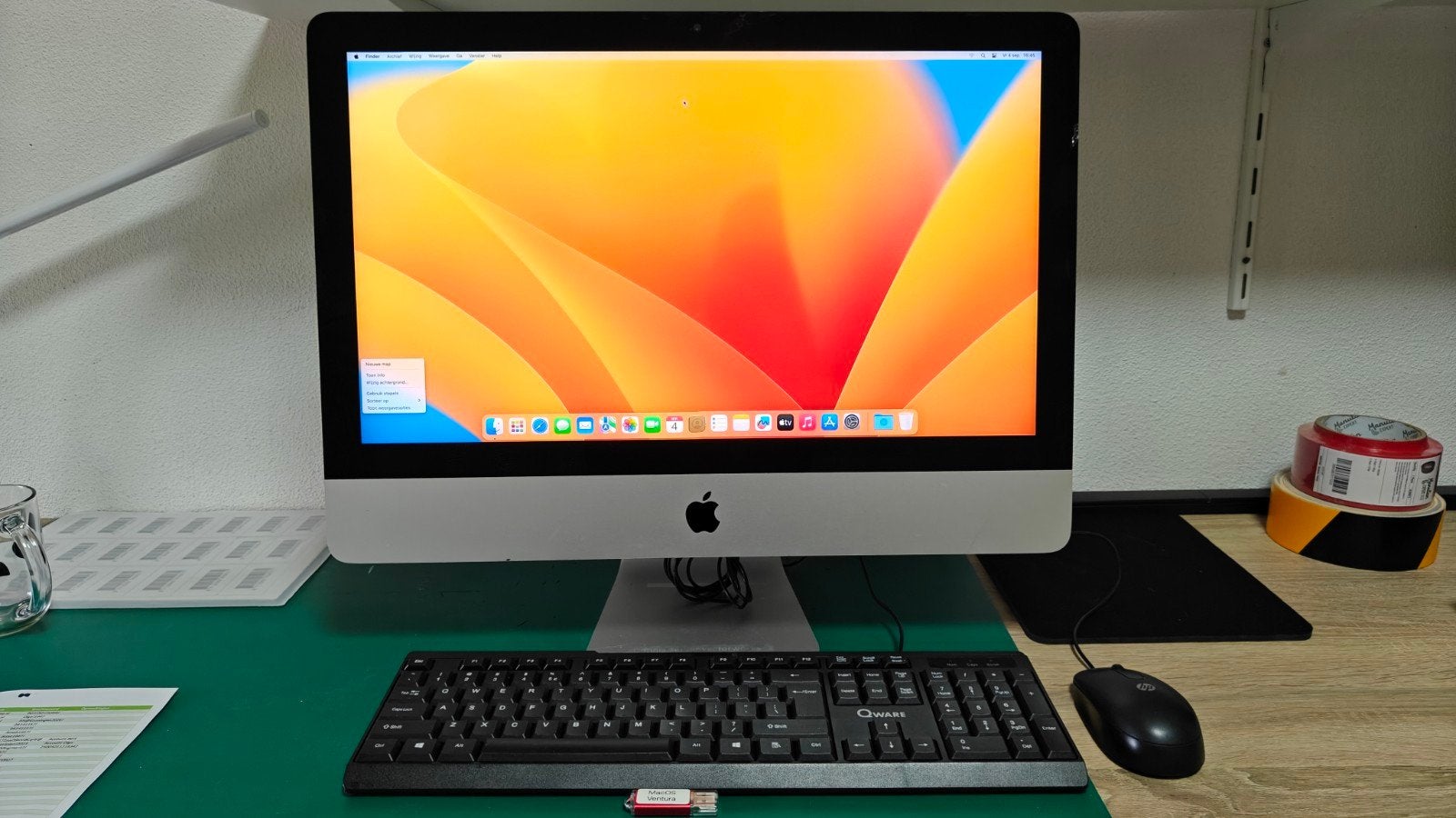iMac 2017 21,5" 4K Retina, 500GB SSD, 16GB RAM, Ventura, Gebruikt, SSD, IMac, Ophalen of Verzenden