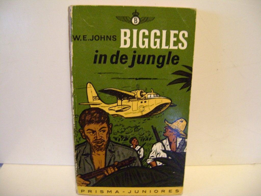 Biggles in de jungle.W.E.Johns.Prisma-Juniores uit 1961, Gelezen, Non-fictie, Ophalen of Verzenden, W.E. Johns