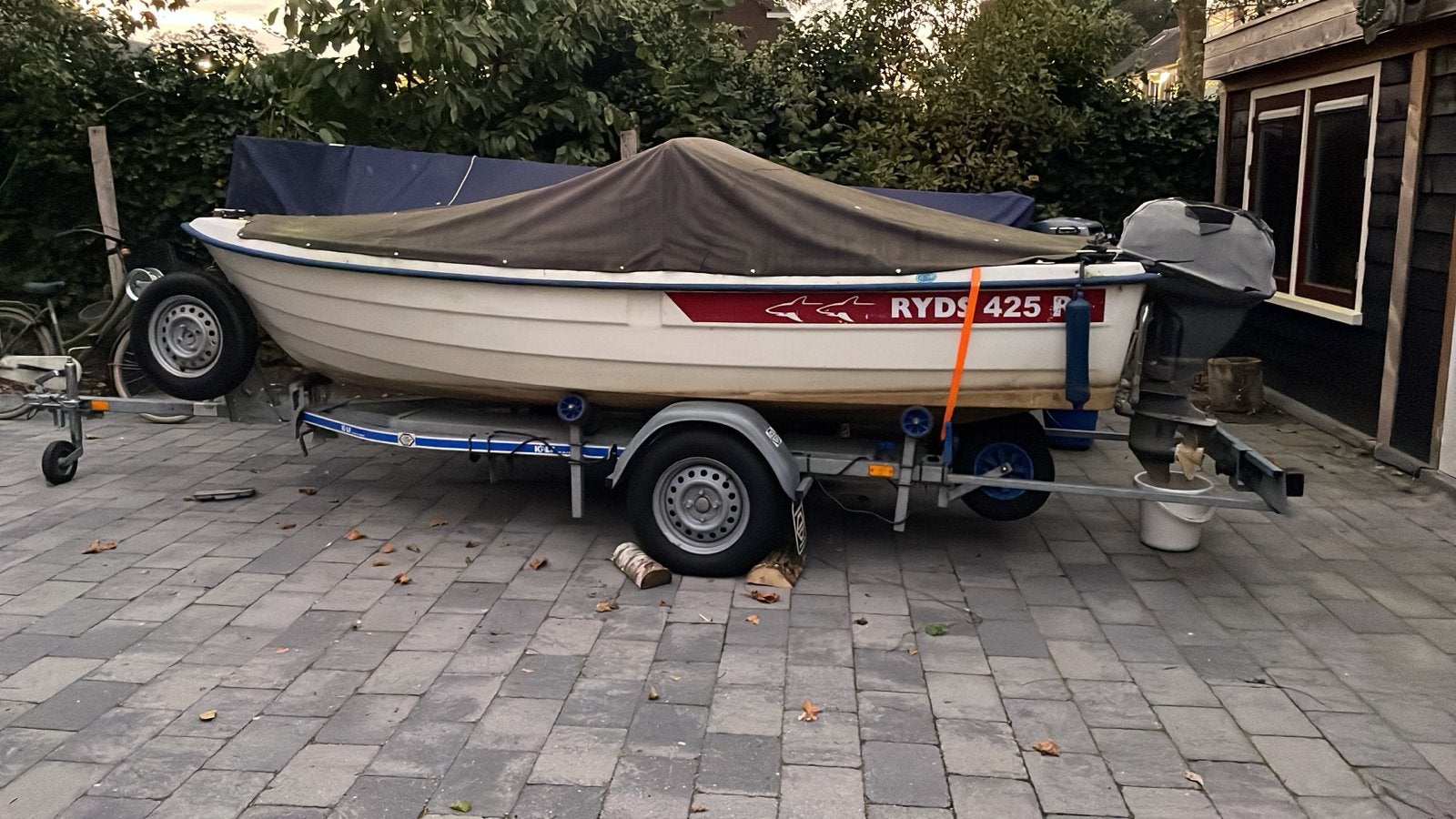 Ryds 425 R Consoleboot met Yamaha 9.9 PK Buitenboordmotor, Watersport en Boten, Overige merken, Gebruikt, Afdekzeil, Buitenboordmotor