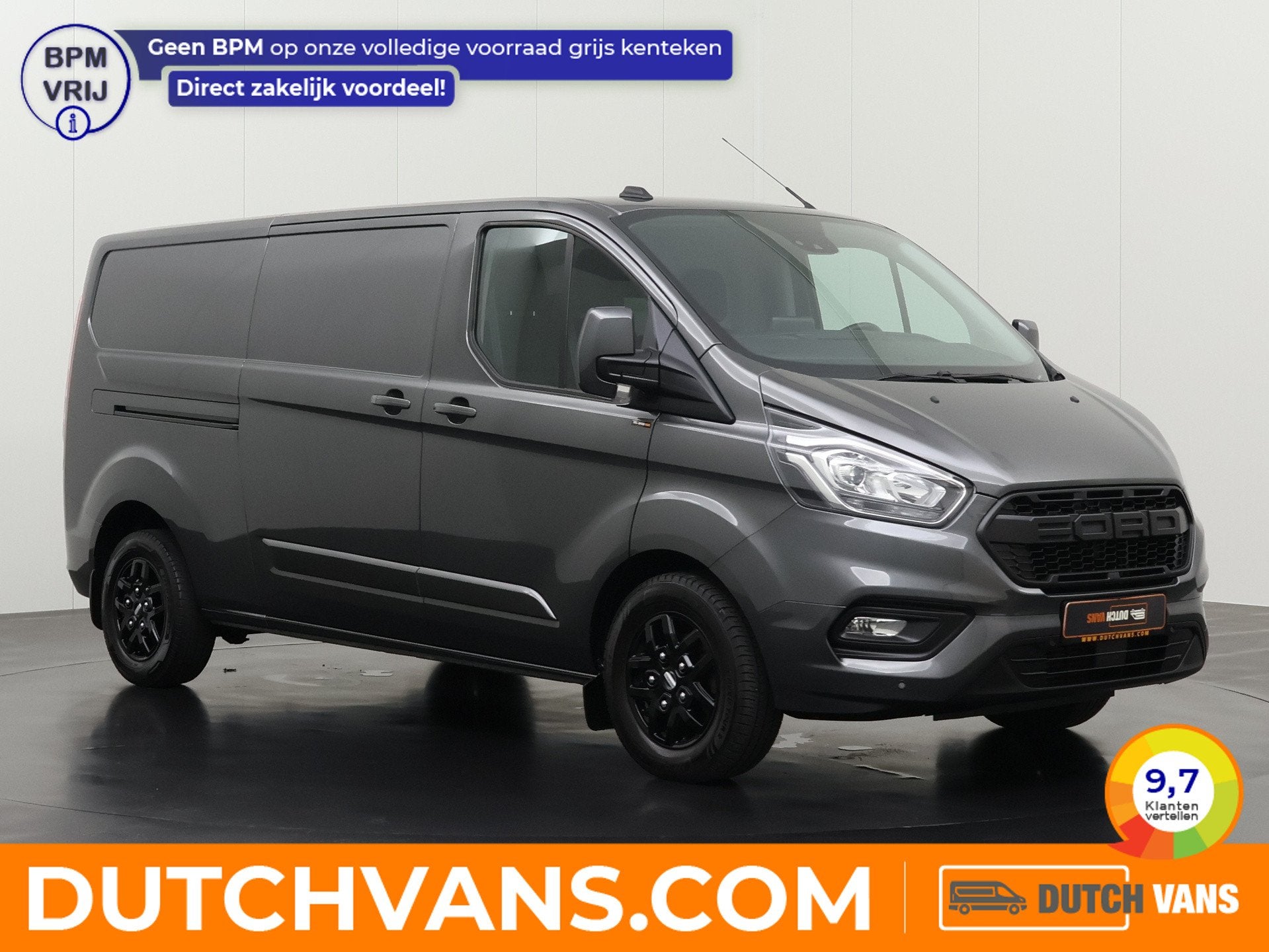 Ford Transit Custom 2.0TDCi 130PK Automaat Lang Raptor sport, Auto's, Automaat, Dealer onderhouden, Stof, Gebruikt