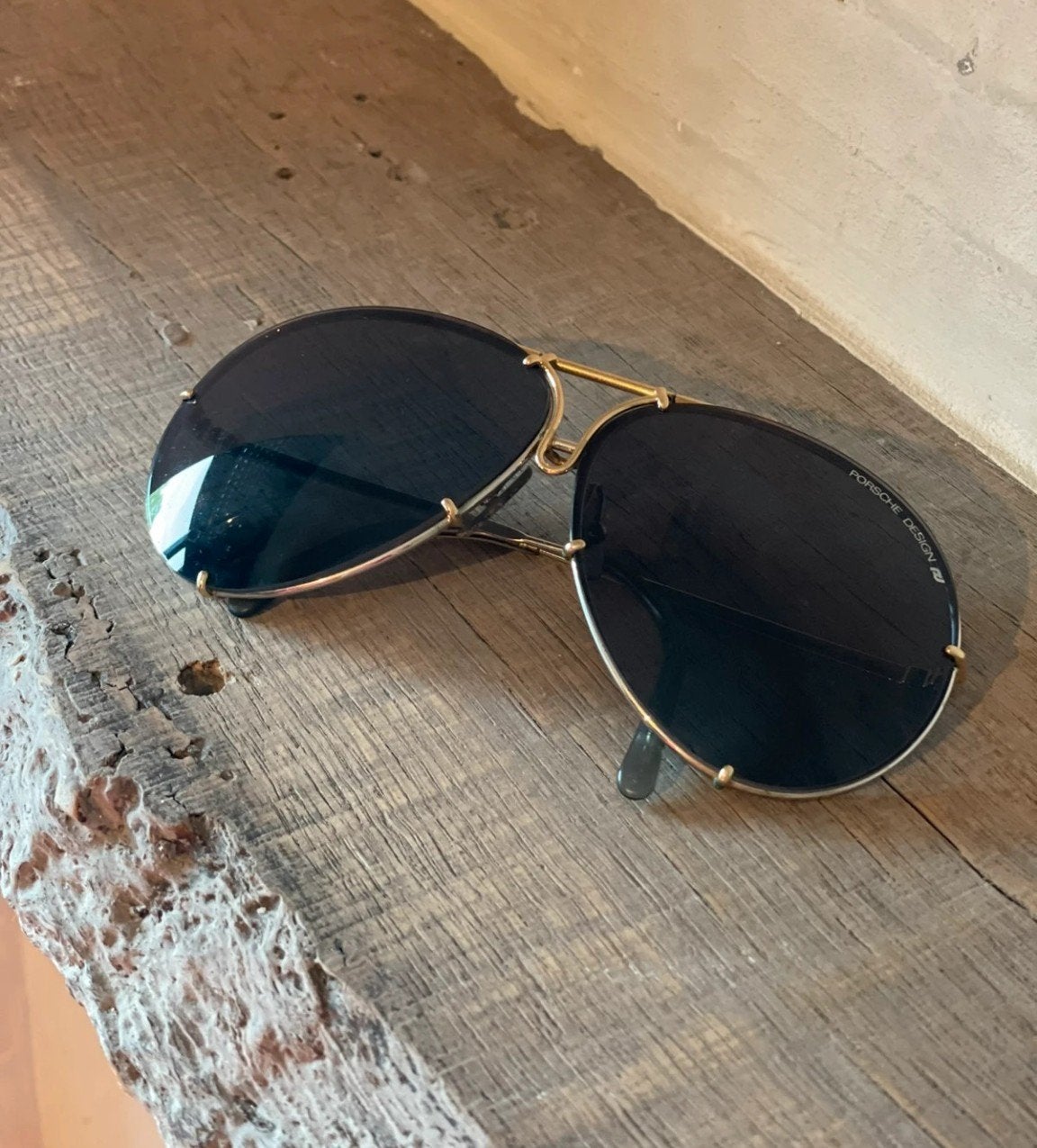 Origineel porsche design vintage piloten zonnebril by carrer, Zonnebril, Zwart, Carrera, Ophalen of Verzenden