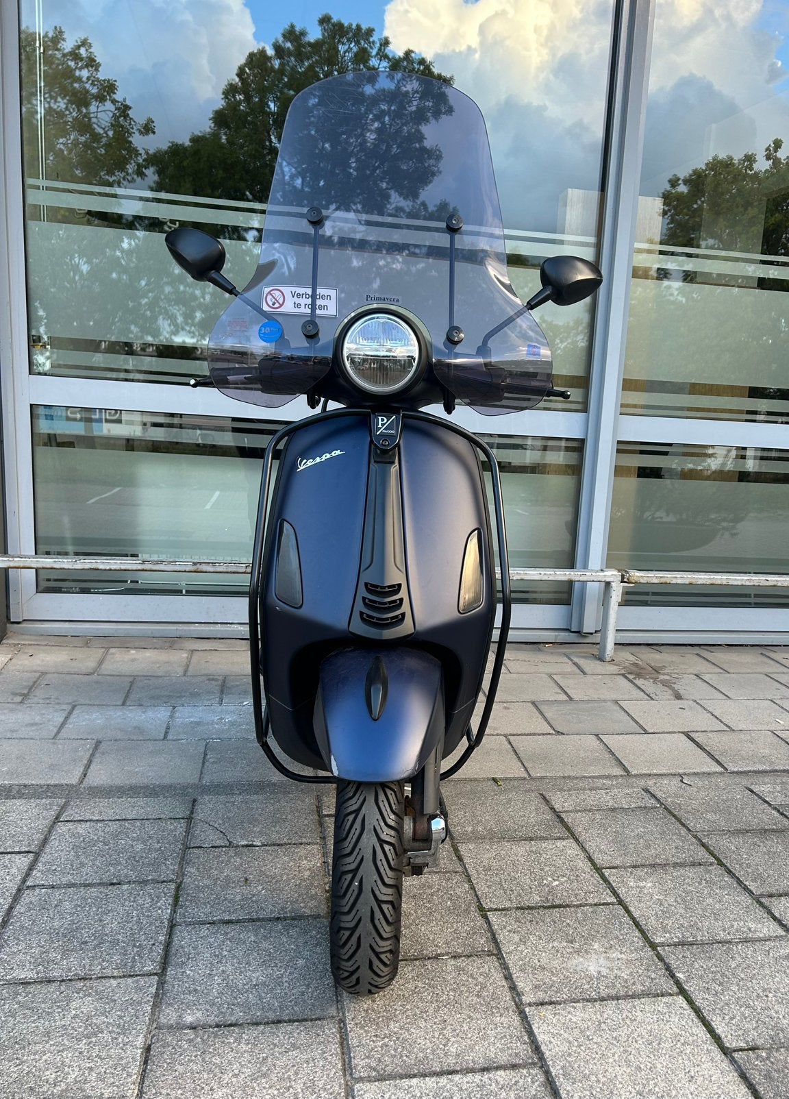 Vespa Primavera  Mat Blauw, Maximaal 45 km/u, Vespa S, Zo goed als nieuw, Benzine