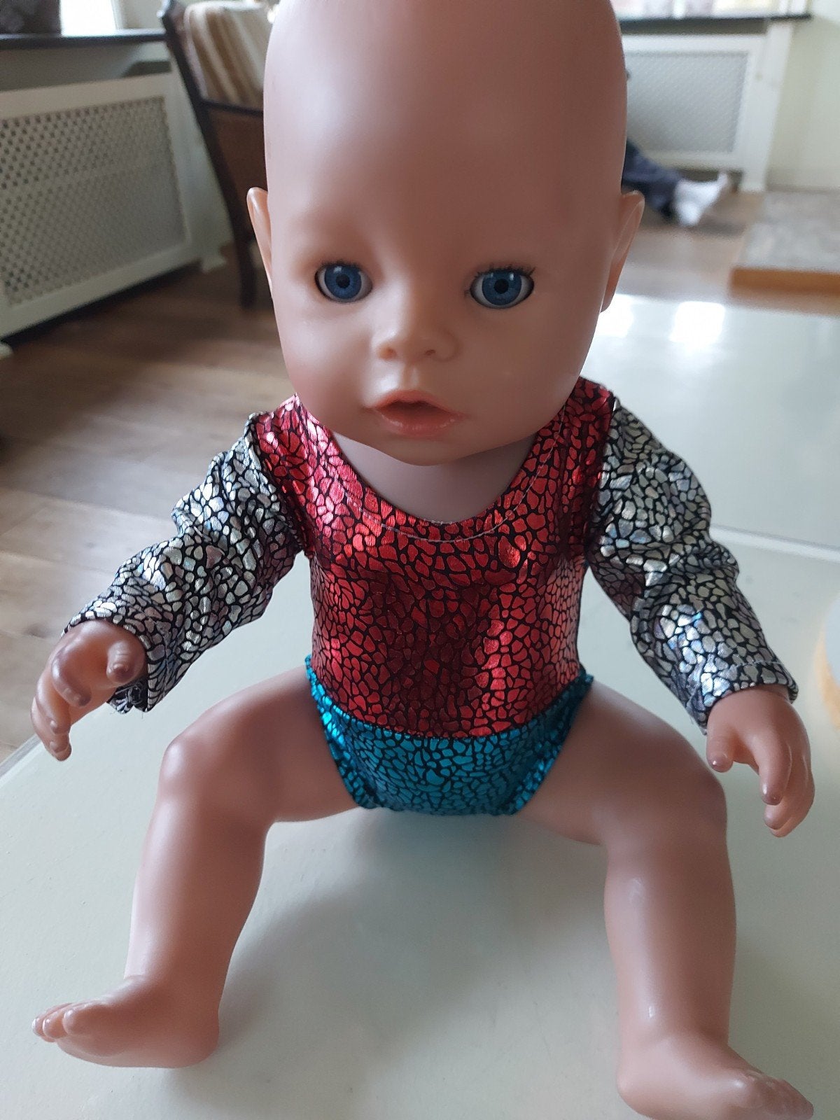 mooi glitter turnpakje baby born pop 43cm, Ophalen of Verzenden, Nieuw, Babypop