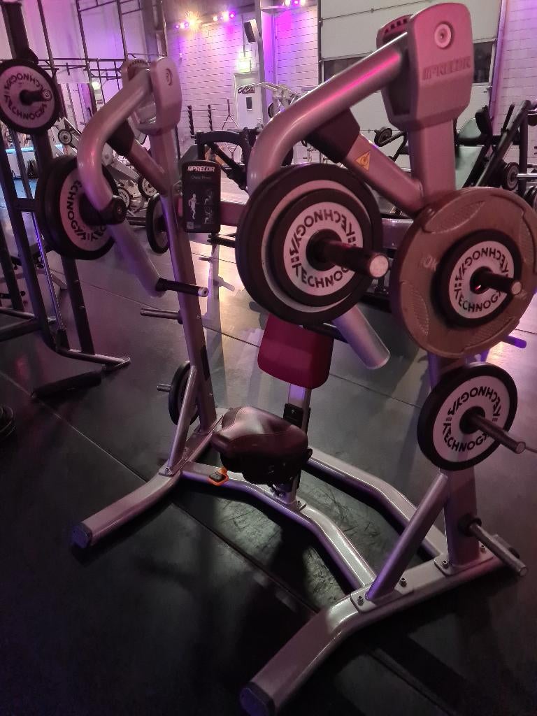 Precor Chest Press Plate Loaded Free Weight, Ophalen of Verzenden, Gebruikt, Benen, Overige typen