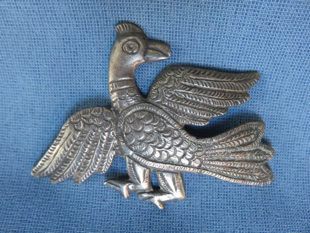 Insigne / speld van vogel in zilver - 18e - 19e eeuw, Antiek en Kunst, Antiek | Goud en Zilver, Ophalen of Verzenden, Zilver