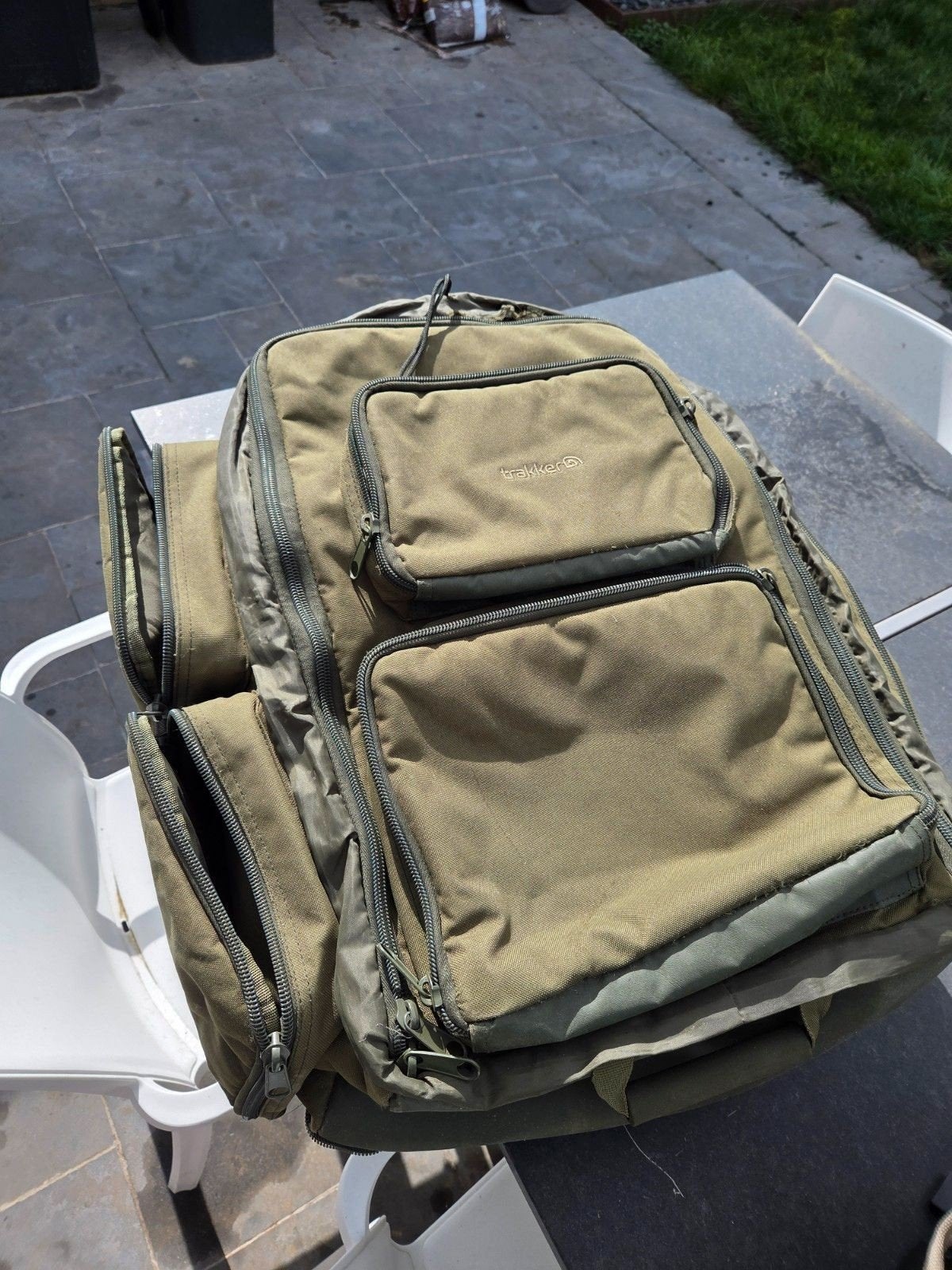 2 Trakker vis rugzakken: 65 liter en 90 liter, Ophalen of Verzenden, Gebruikt, Koffer of Tas