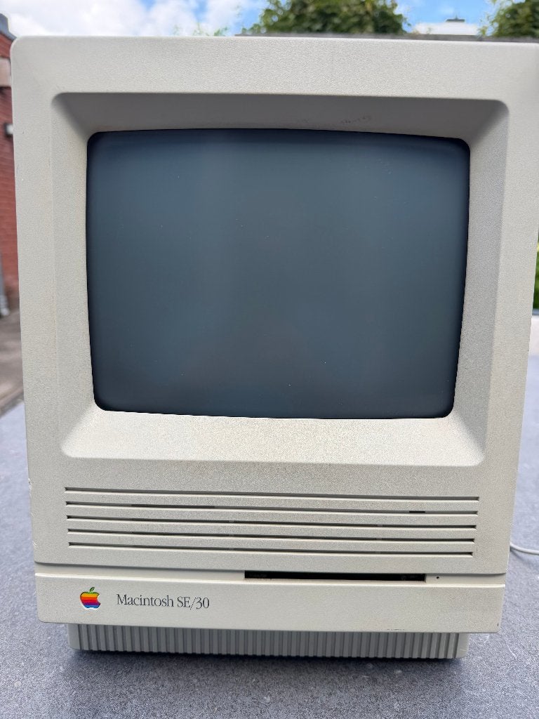 Apple Macintosh SE/30 + originele muis, Computers en Software, Vintage Computers, Ophalen, Apple Macintosh