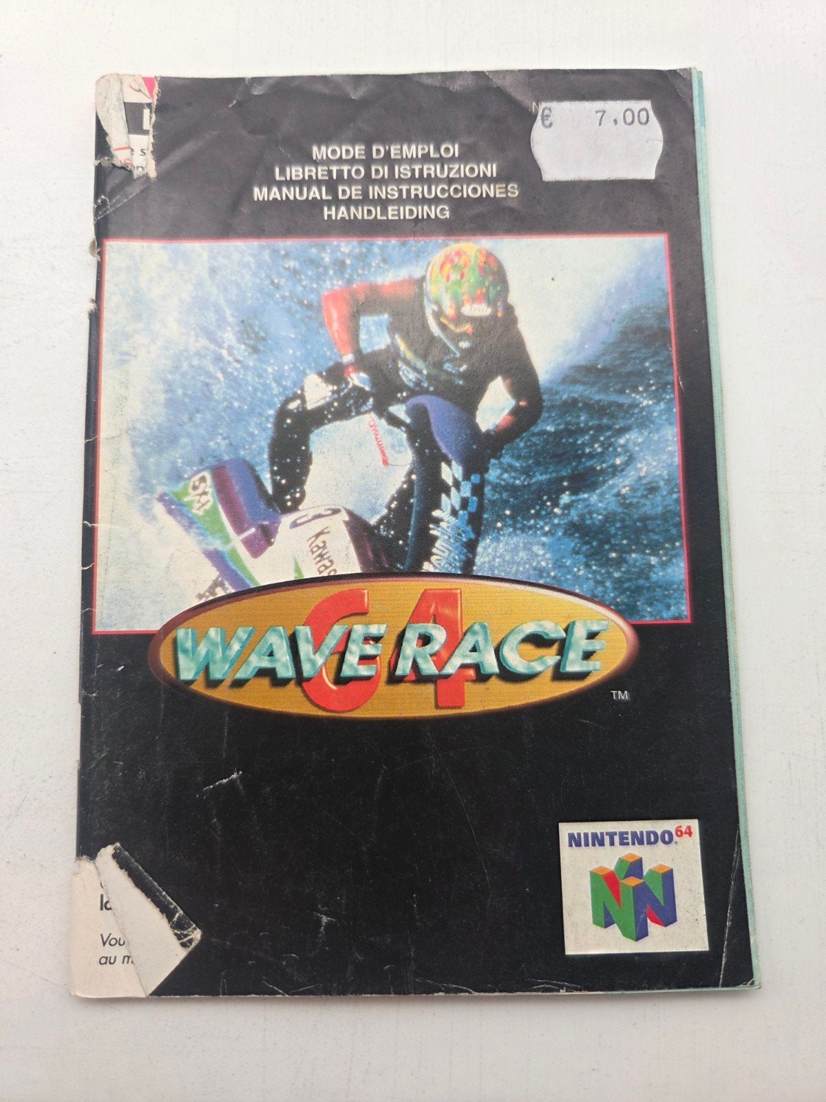 Wave Race 64 Handleiding Nintendo 64 (N64), Spelcomputers en Games, Nintendo, Gebruikt, Racen en Vliegen, 2 spelers