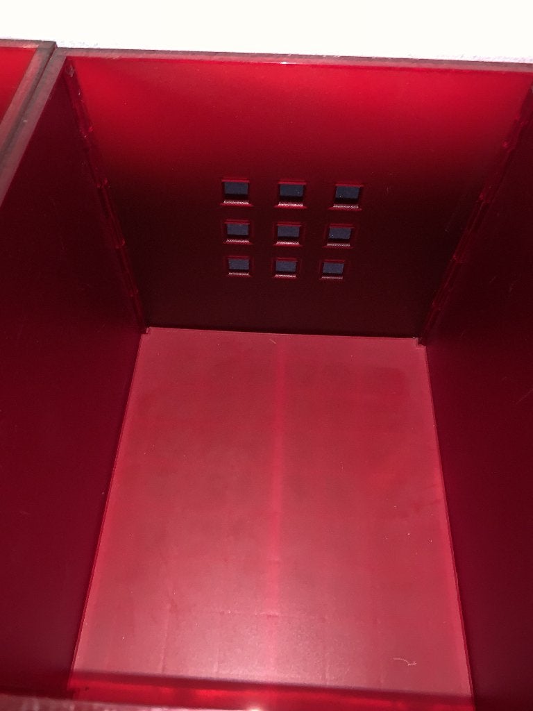 5 rode bakken voor in Kallax kast, Ophalen, Minder dan 50 cm, Gebruikt, Minder dan 100 cm