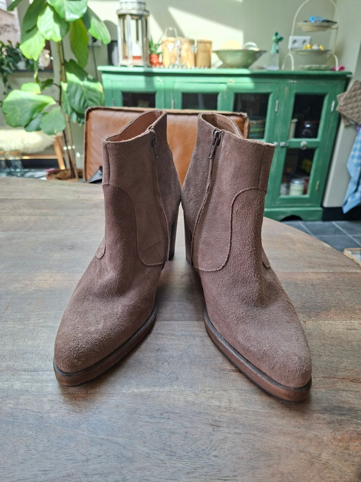 YaYa enkellaarsjes maat 40, Beige, Ophalen of Verzenden, Zo goed als nieuw, Yaya