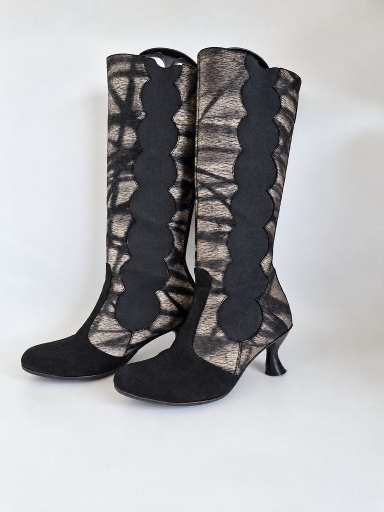 Jan Jansen designer laarzen | Maat 41 | Zwart |, Hoge laarzen, Nijmegen, Zwart, Verhip-vintage.nl