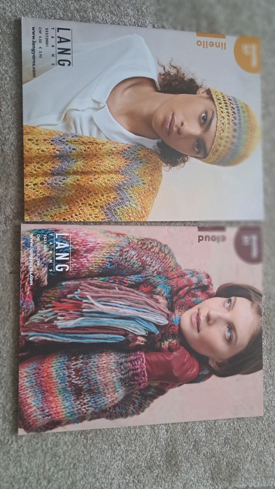 Lang Yarns breimagazines - 2 stuks, Ophalen of Verzenden, Zo goed als nieuw, Breien, Patroon of Boek