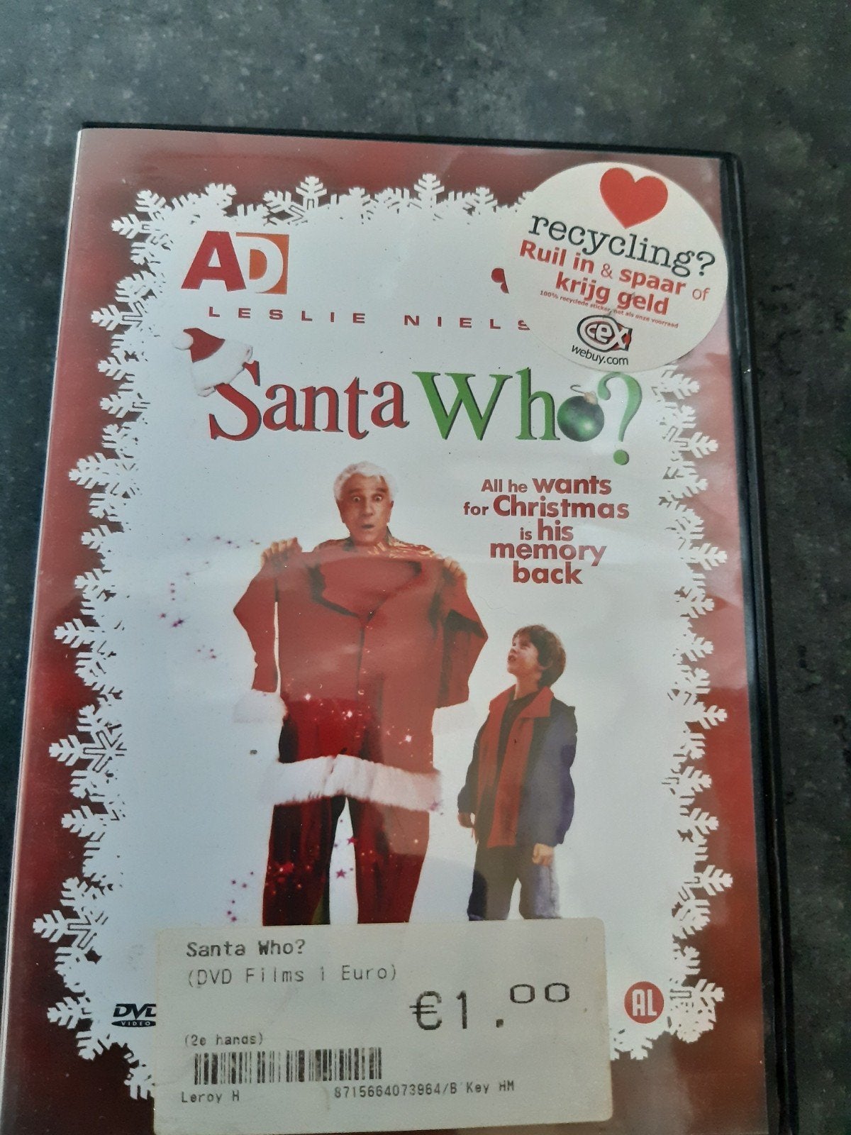 kerst film dvd, Cd's en Dvd's, Ophalen, Zo goed als nieuw
