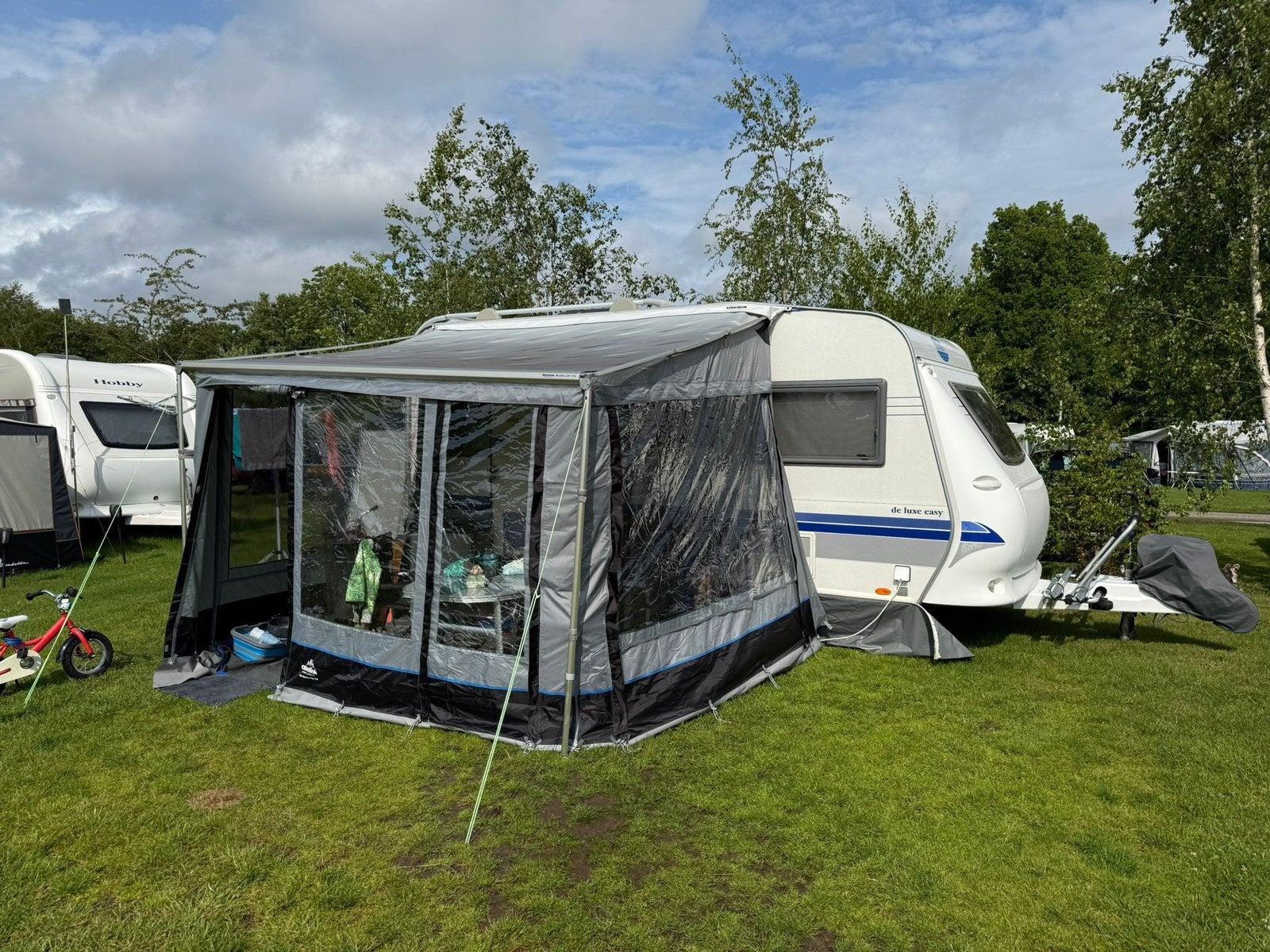 Obelink Markies Zip 310 zakluifel met voortent, Ophalen, Gebruikt