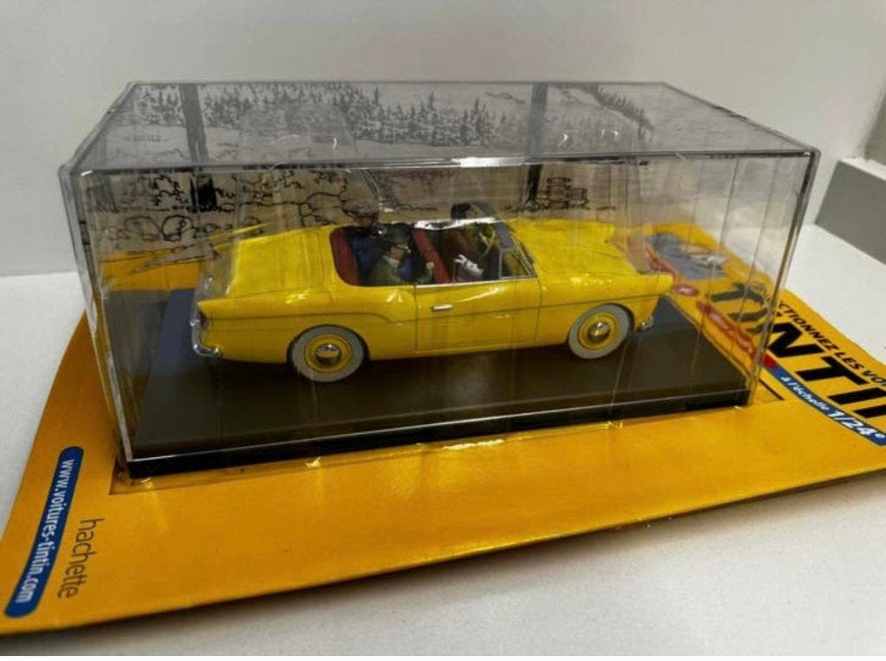 Kuifje auto 1:24 de bordurische cabrio zaak zonnebloem no24, Ophalen of Verzenden, Kuifje, Nieuw, Beeldje of Figuurtje