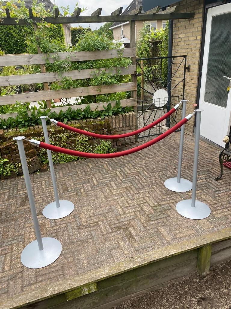 Afzetpaaltjes met koord, Ophalen, Zo goed als nieuw, Overige