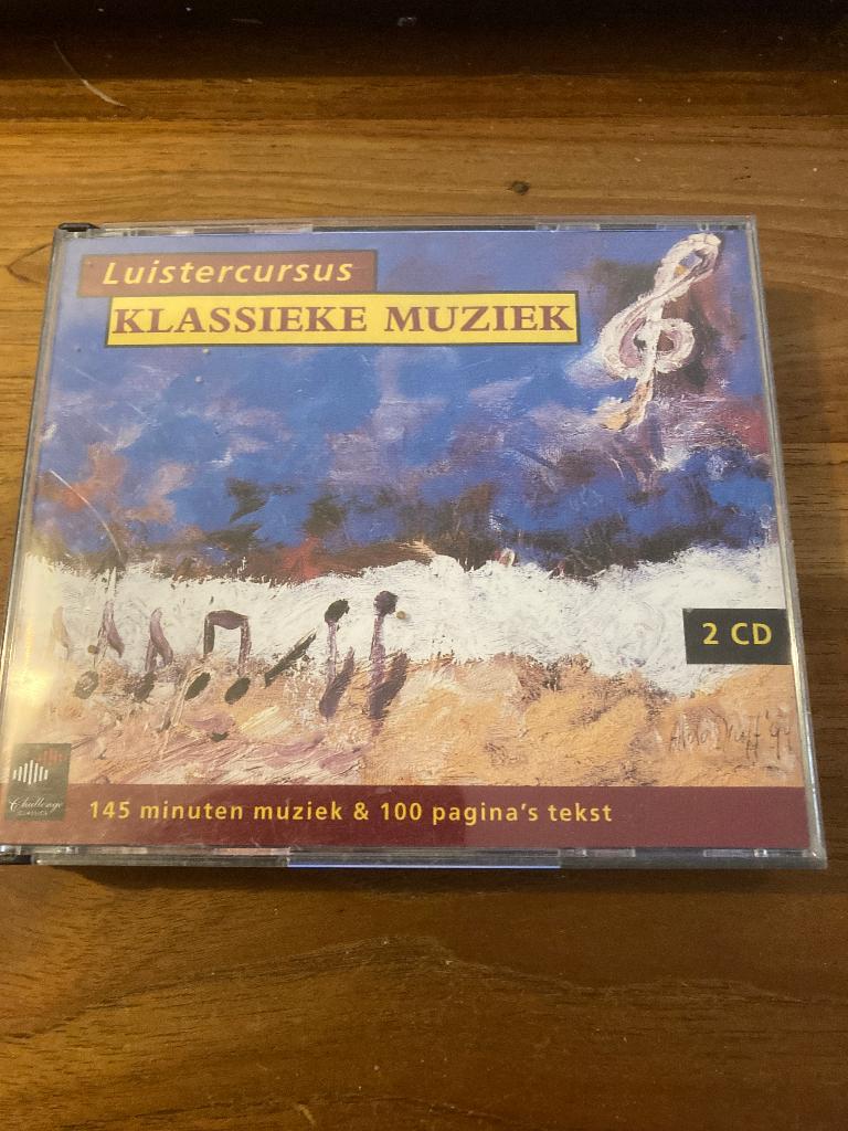 Luistercursus Klassieke Muziek (2 cd en 100 pagina boekje), Ophalen of Verzenden, Classicisme, Zo goed als nieuw, Overige typen