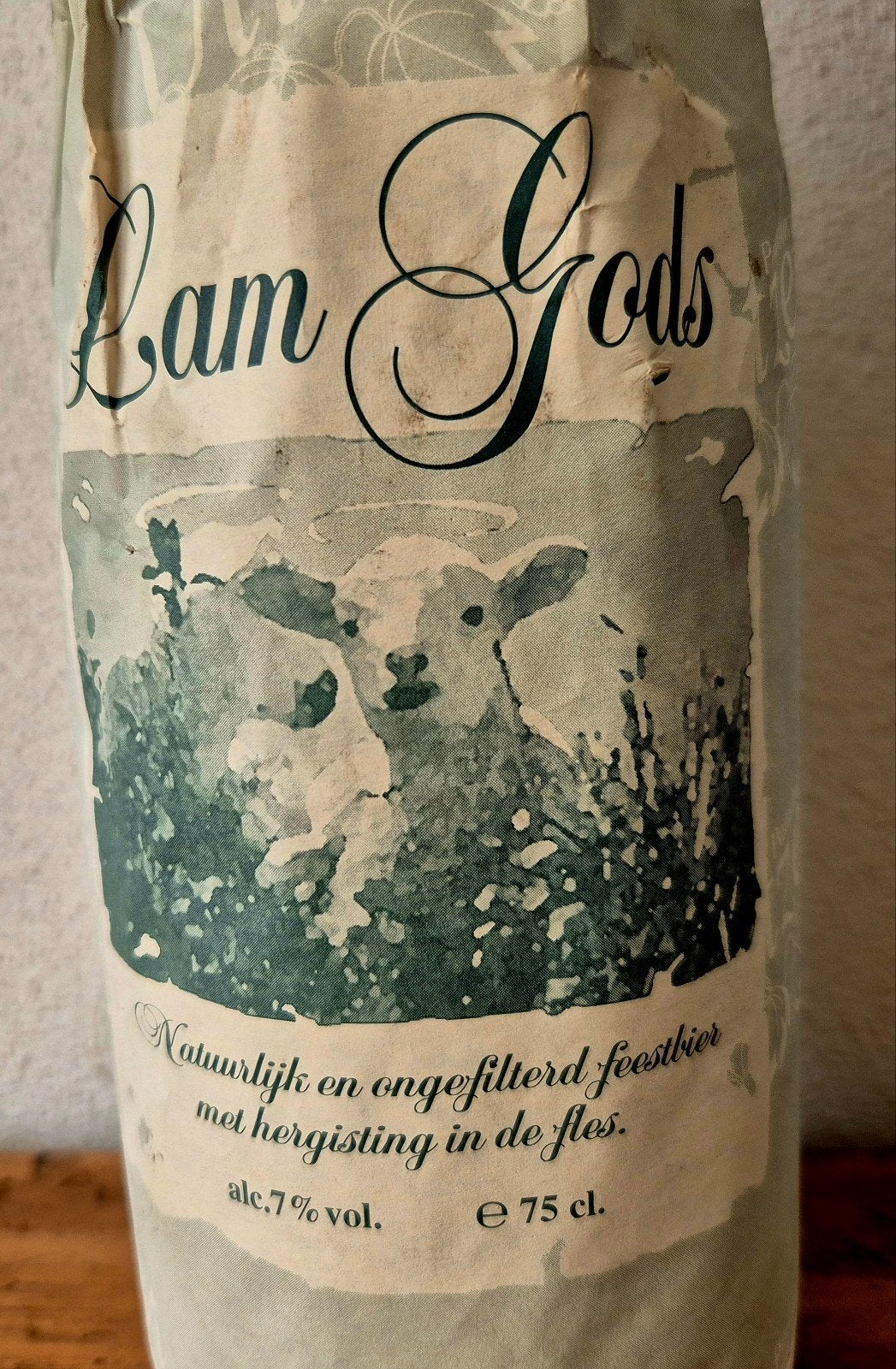 1997 fles 0,75 ltr Lam Gods  feest bier Paeleman Wetteren, Ophalen of Verzenden, Zo goed als nieuw, Flesje(s), Overige merken