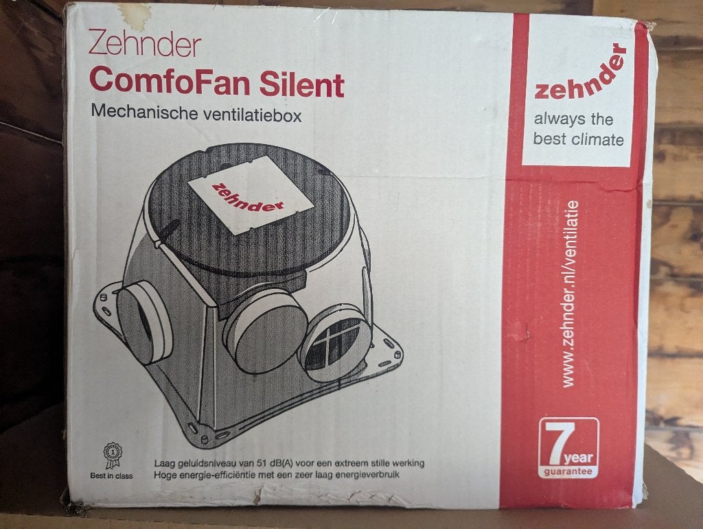 Zehnder ComfoFan Silent ventilatiebox, Doe-het-zelf en Verbouw, Ophalen of Verzenden, Nieuw, Ventilator
