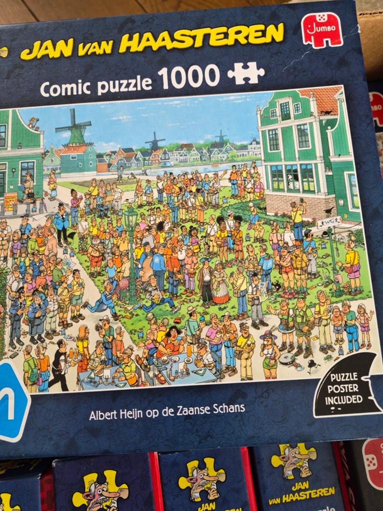 Jan van Haasteren puzzels, Hobby en Vrije tijd, Denksport en Puzzels, Ophalen, 500 t/m 1500 stukjes, Zo goed als nieuw