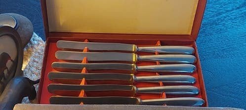OUD FRANS MESSEN SET, Antiek en Kunst, Ophalen of Verzenden