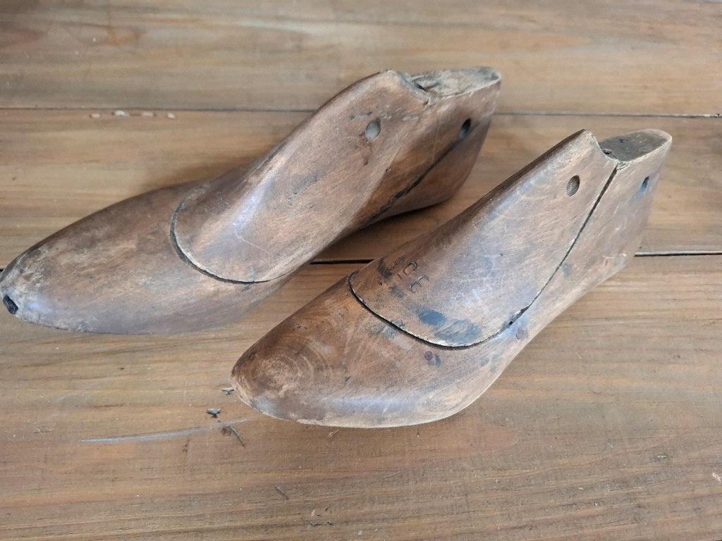 antiek set houten schoenmallen, Antiek en Kunst, Ophalen of Verzenden