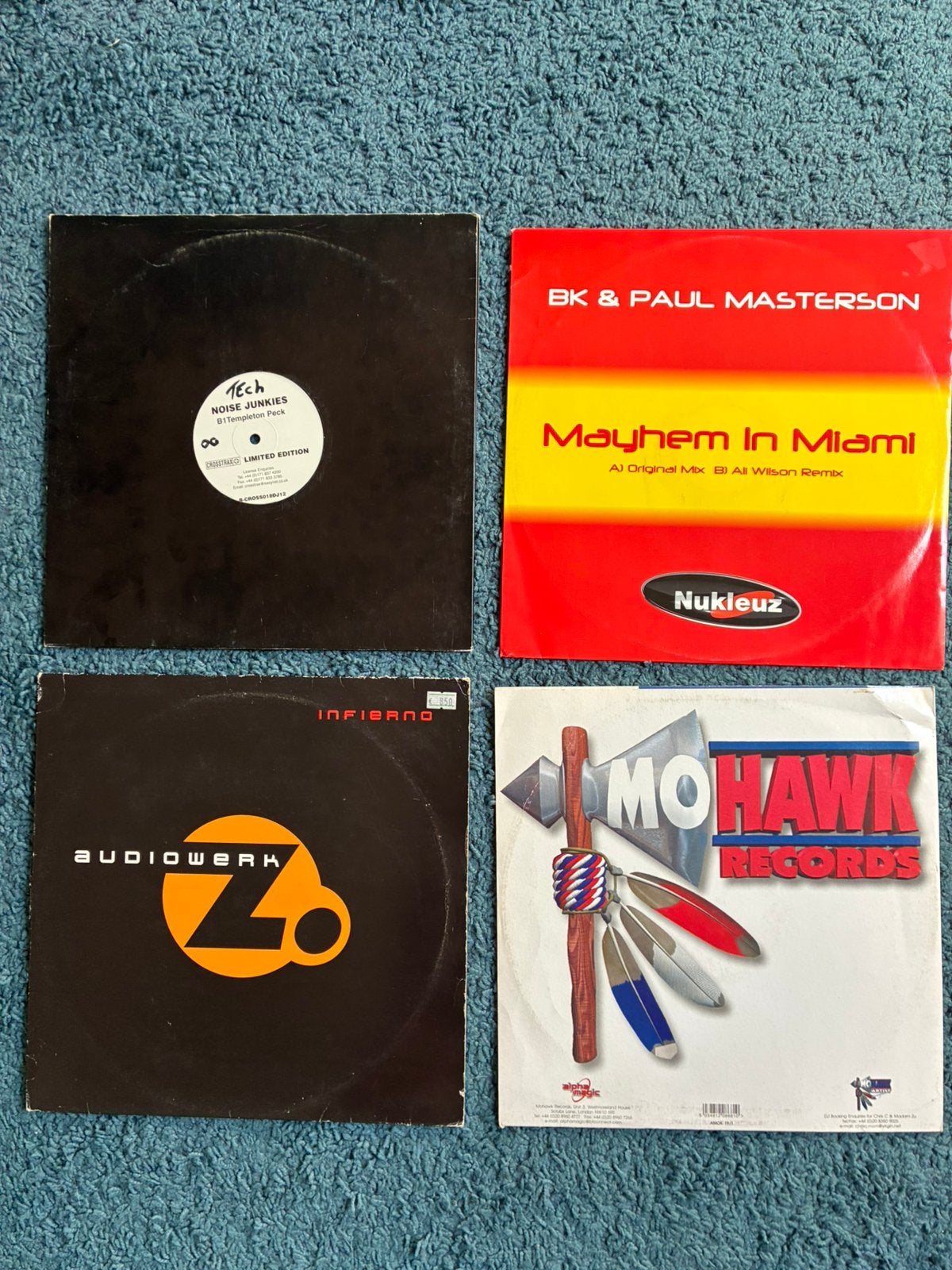 Techno Vinyl partij 13 stuks 12"  prima staat, Ophalen of Verzenden, Zo goed als nieuw, 12 inch