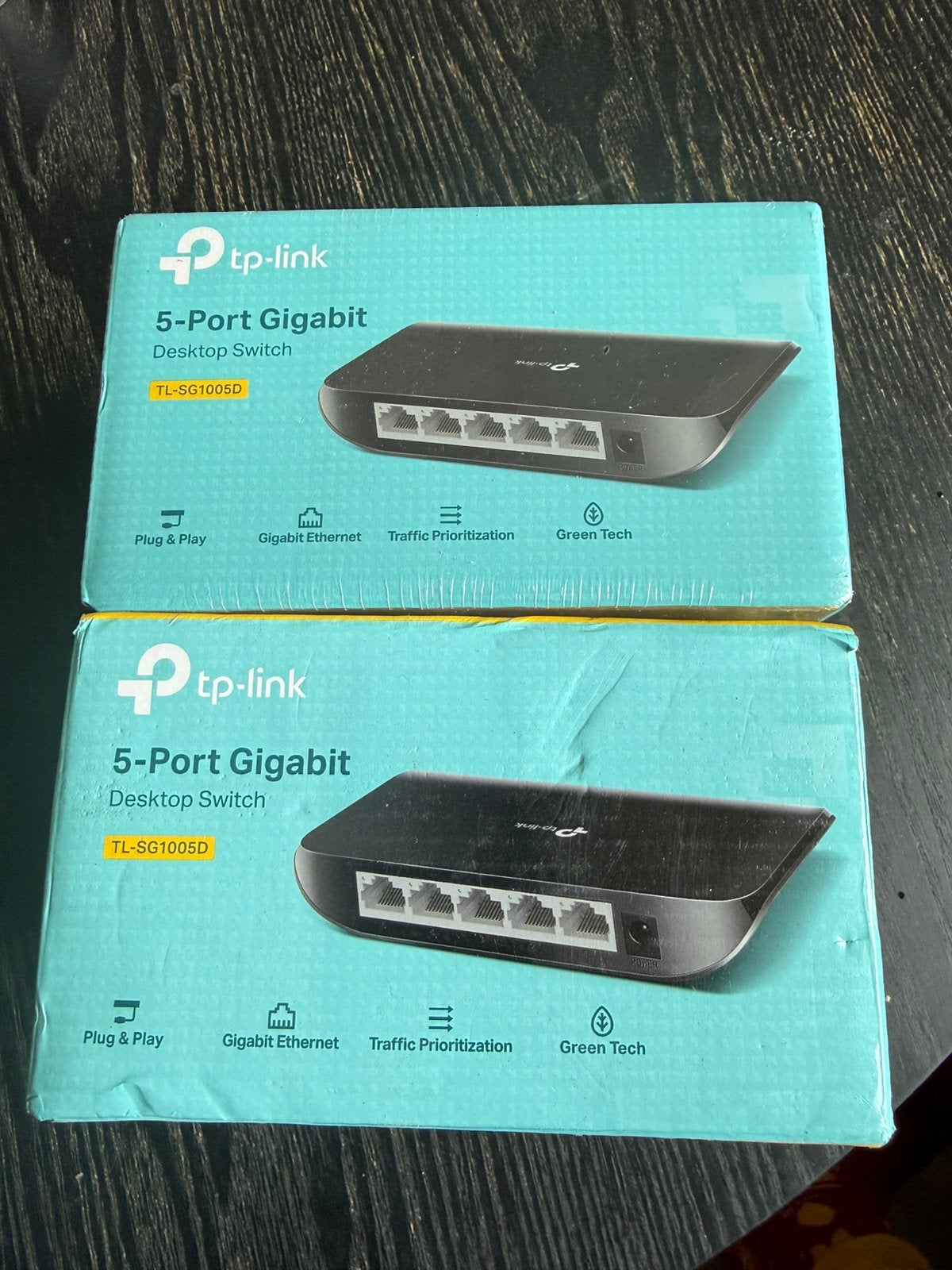 2x TP-Link TL-SG1005D 5-poorts Gigabit Netwerk Switch €10p.s, Ophalen of Verzenden, Nieuw