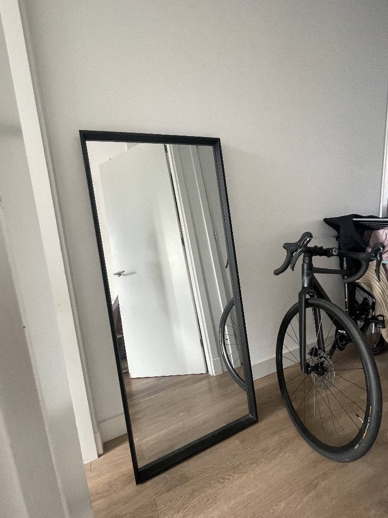 Mirror, Ophalen, 100 tot 150 cm, Zo goed als nieuw, Rechthoekig