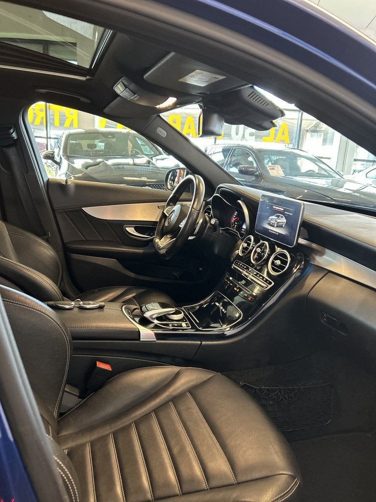 Mercedes-Benz C-Klasse C43/450 AMG 4MATIC V6 368PK | Panoram, Auto's, Mercedes-Benz, 368 pk, Met garantie (alle), Blauw, 2996 cc