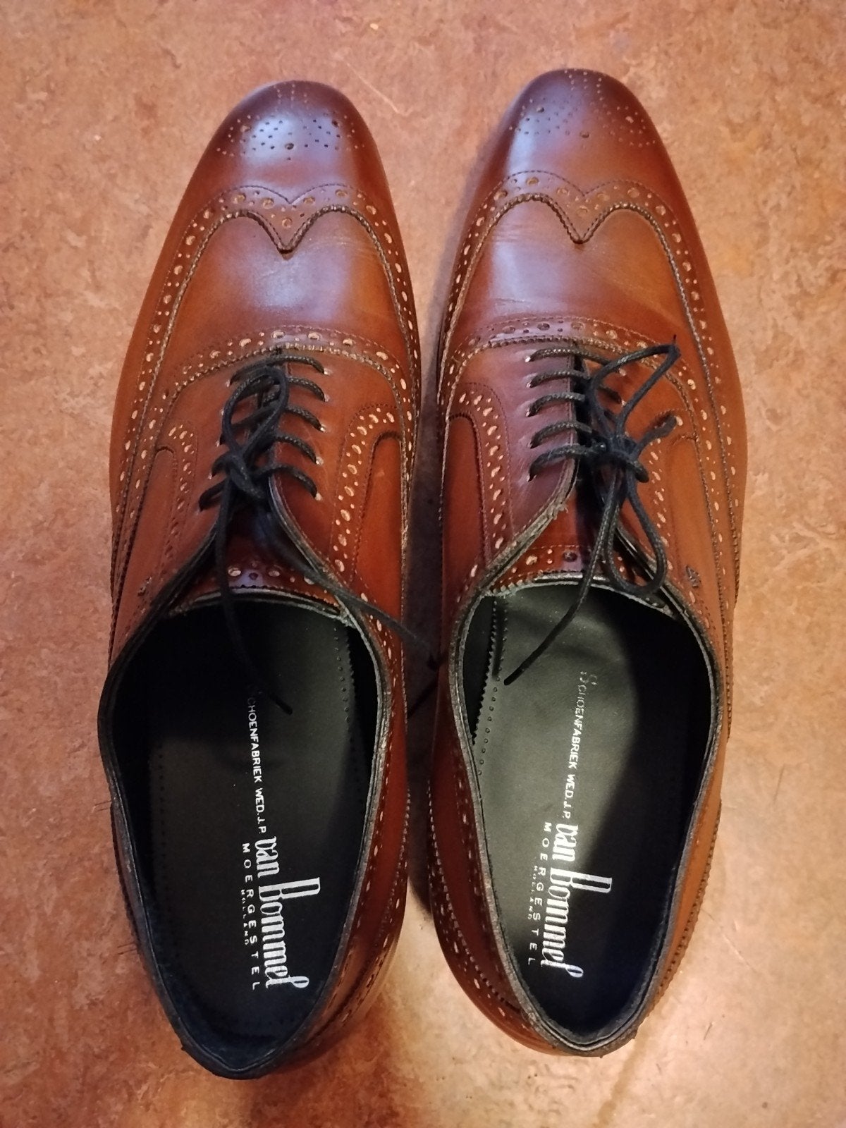 Van Bommel Sella 02.04 Brogues - Cognac Leer, Kleding | Heren, Schoenen, Ophalen of Verzenden