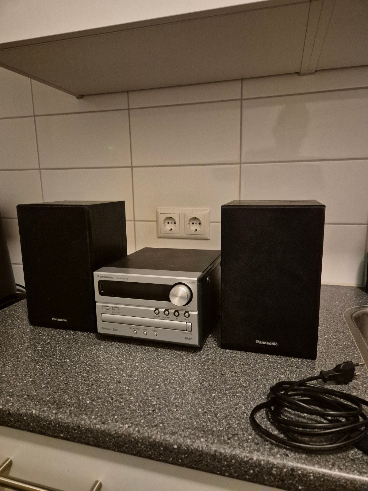 Panasonic SA-PM250B CD Stereo Systeem met Speakers, Overige merken, Cd-speler, Ophalen of Verzenden, Zo goed als nieuw