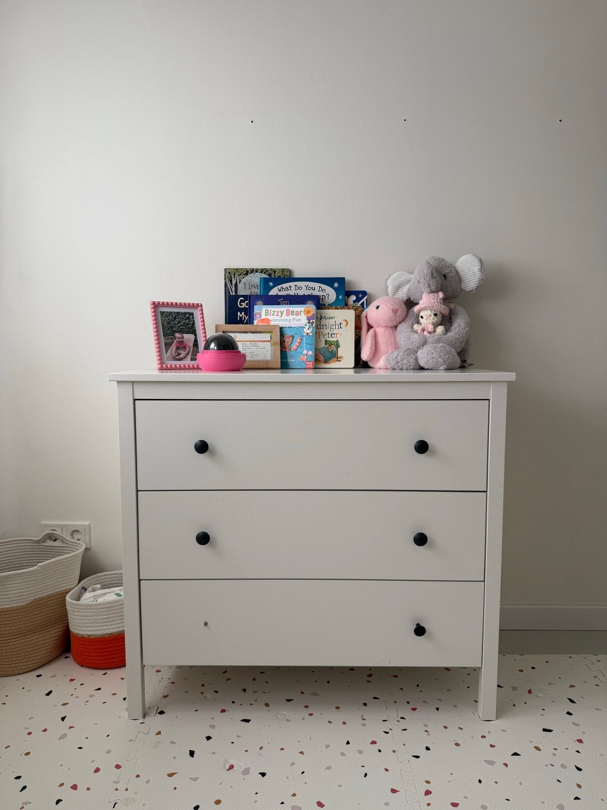IKEA Koppang Witte ladekast met 3 lades - Zo goed als nieuw, Kast, 50 tot 70 cm, Ophalen of Verzenden, Zo goed als nieuw