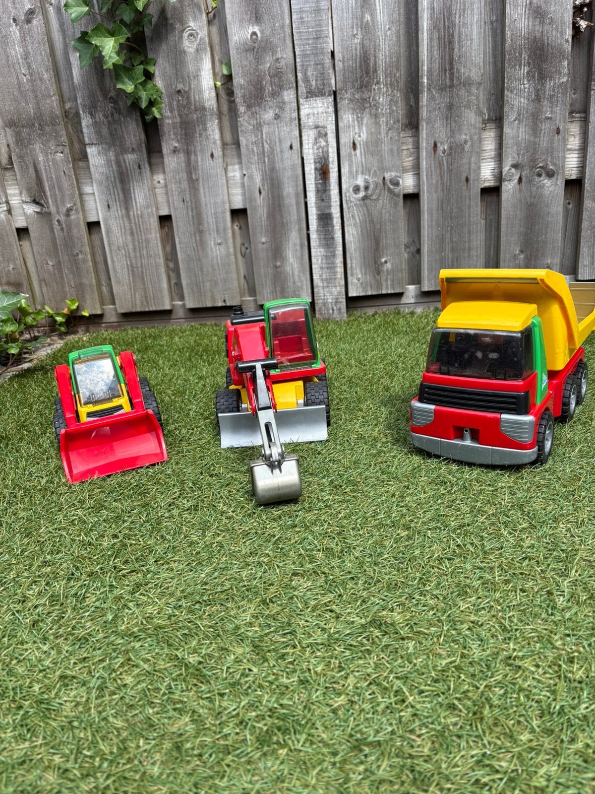 Bruder graafmachine en kiepwagen met shovel, Ophalen, Gebruikt