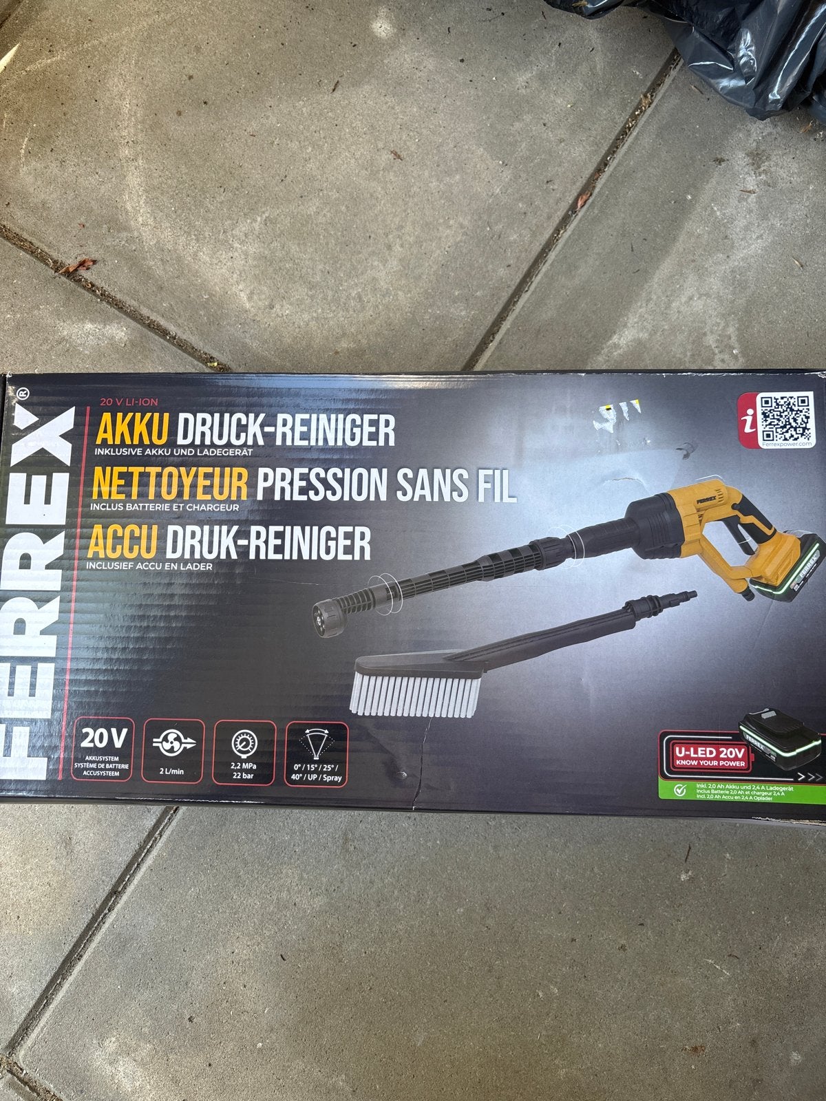 Nieuwe Ferrex Accu Drukreiniger - Ongeopend, Ophalen of Verzenden, Nieuw, Overige typen