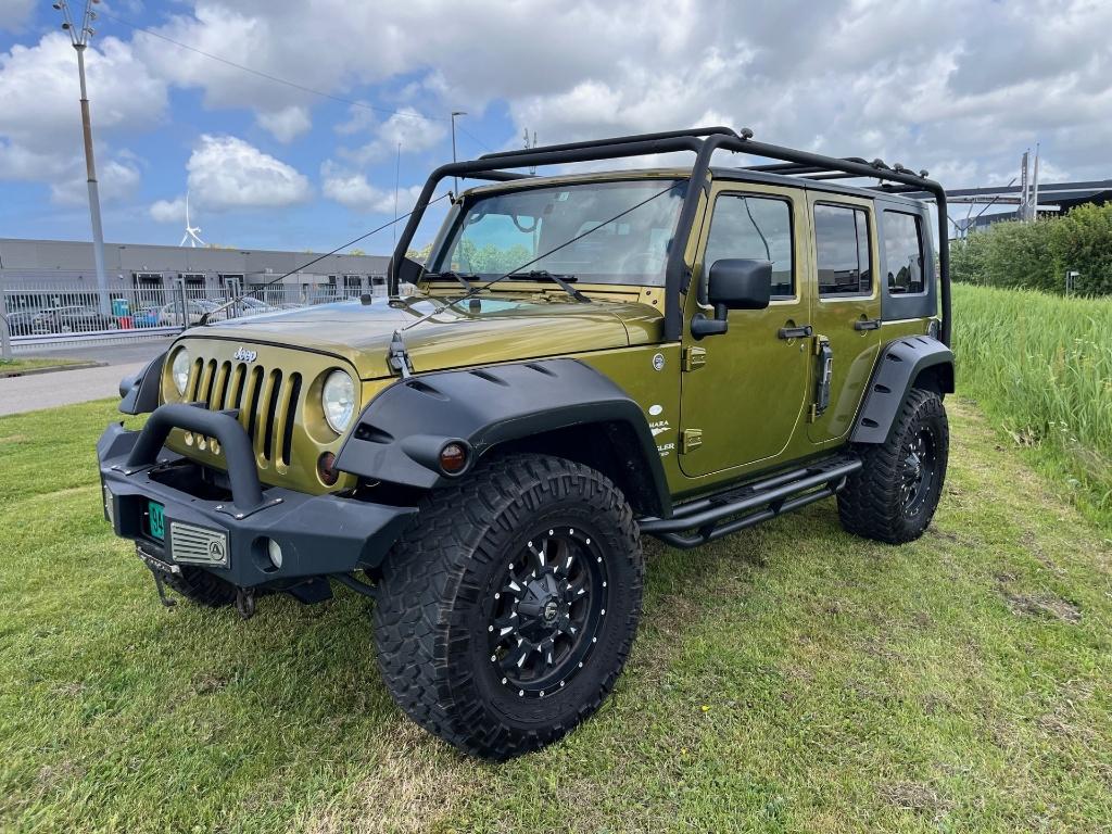 Jeep Wrangler Unlimited Sahara cabriolet 3.8 v6 Youngtimer, Beige, Leder, Bedrijf, Vierwielaandrijving