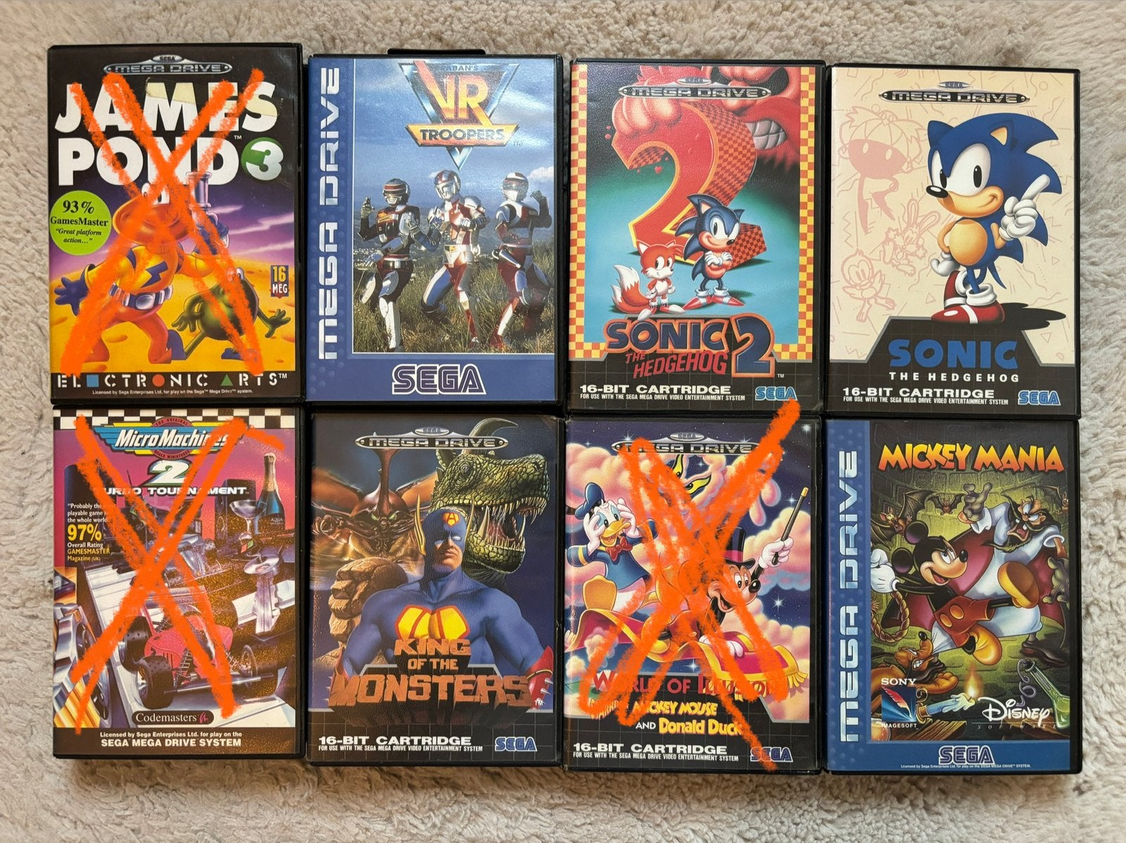 Sega Mega Drive Games CIB, 1 speler, Racen en Vliegen, Ophalen of Verzenden, Zo goed als nieuw