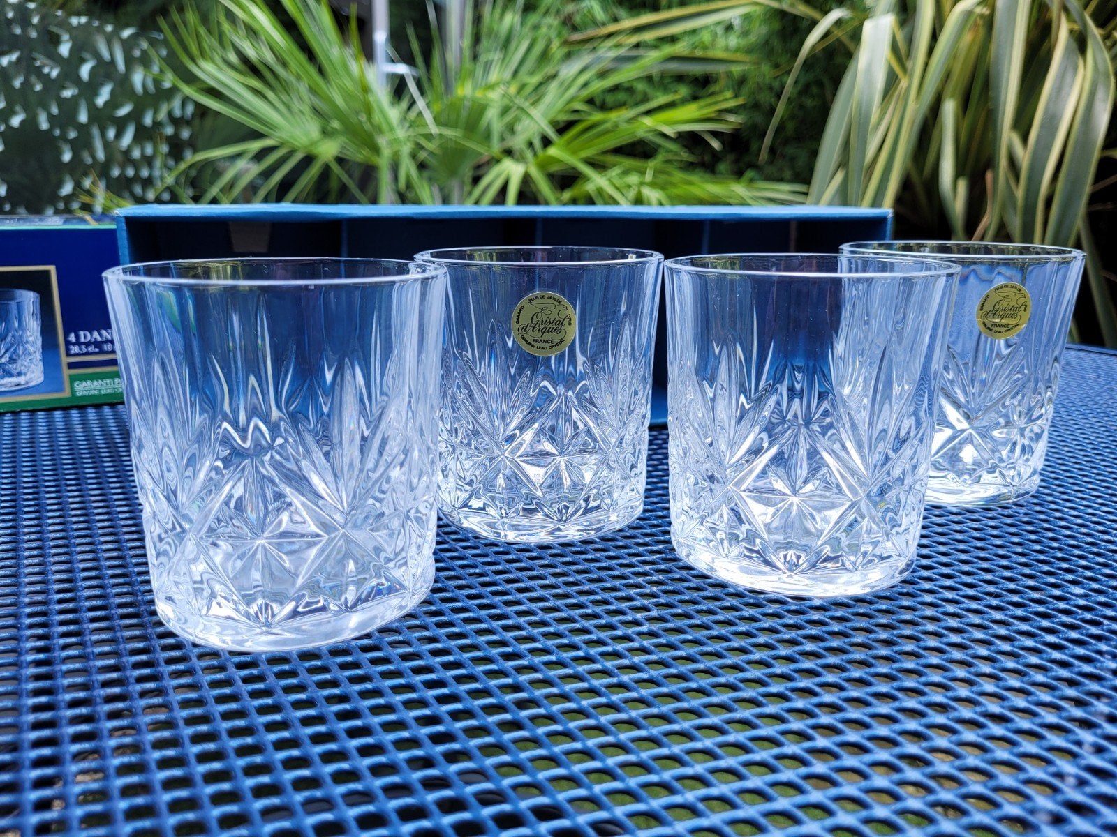 Set van 4 Cristal d'Arques Danube whiskyglazen, Ophalen