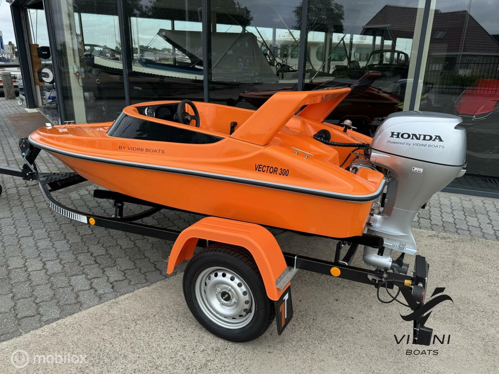 Nieuwe Vector 300 met Honda 15pk model Beekman Sprinter, Nieuw, Polyester, Benzine, Minder dan 70 pk