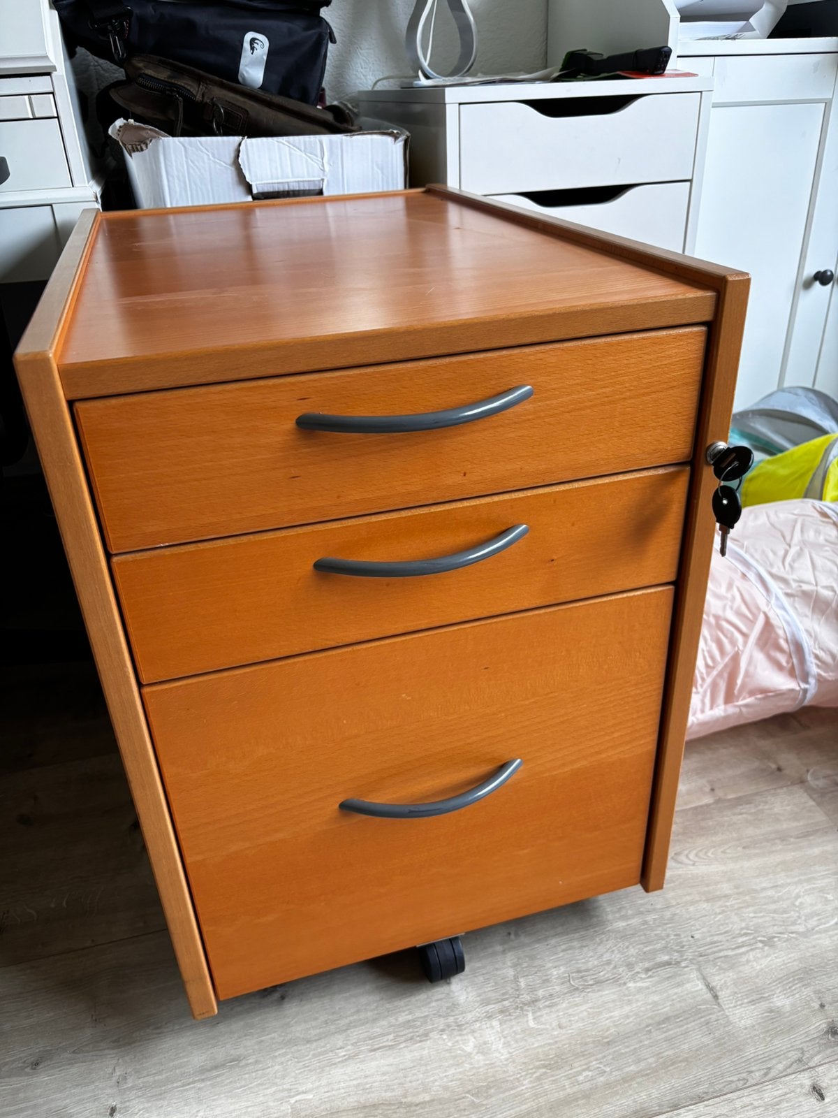Bureau ladekast, Ophalen, Minder dan 50 cm, Gebruikt, 3 of 4 laden