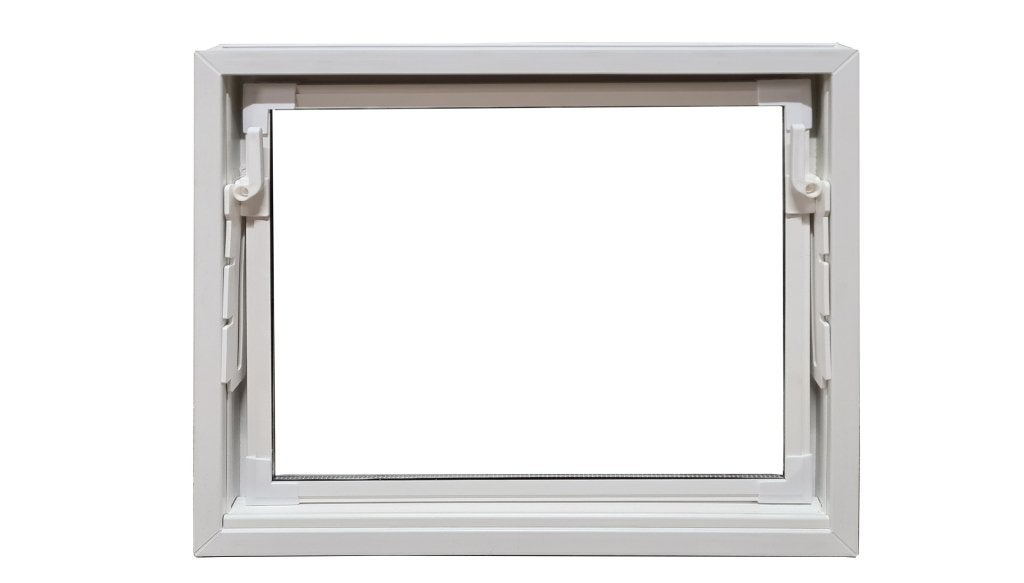 Kunststof Kozijn Kiep  B60 H50cm Wit, Niet ingevuld, Kunststof, Minder dan 75 cm, Raamkozijn