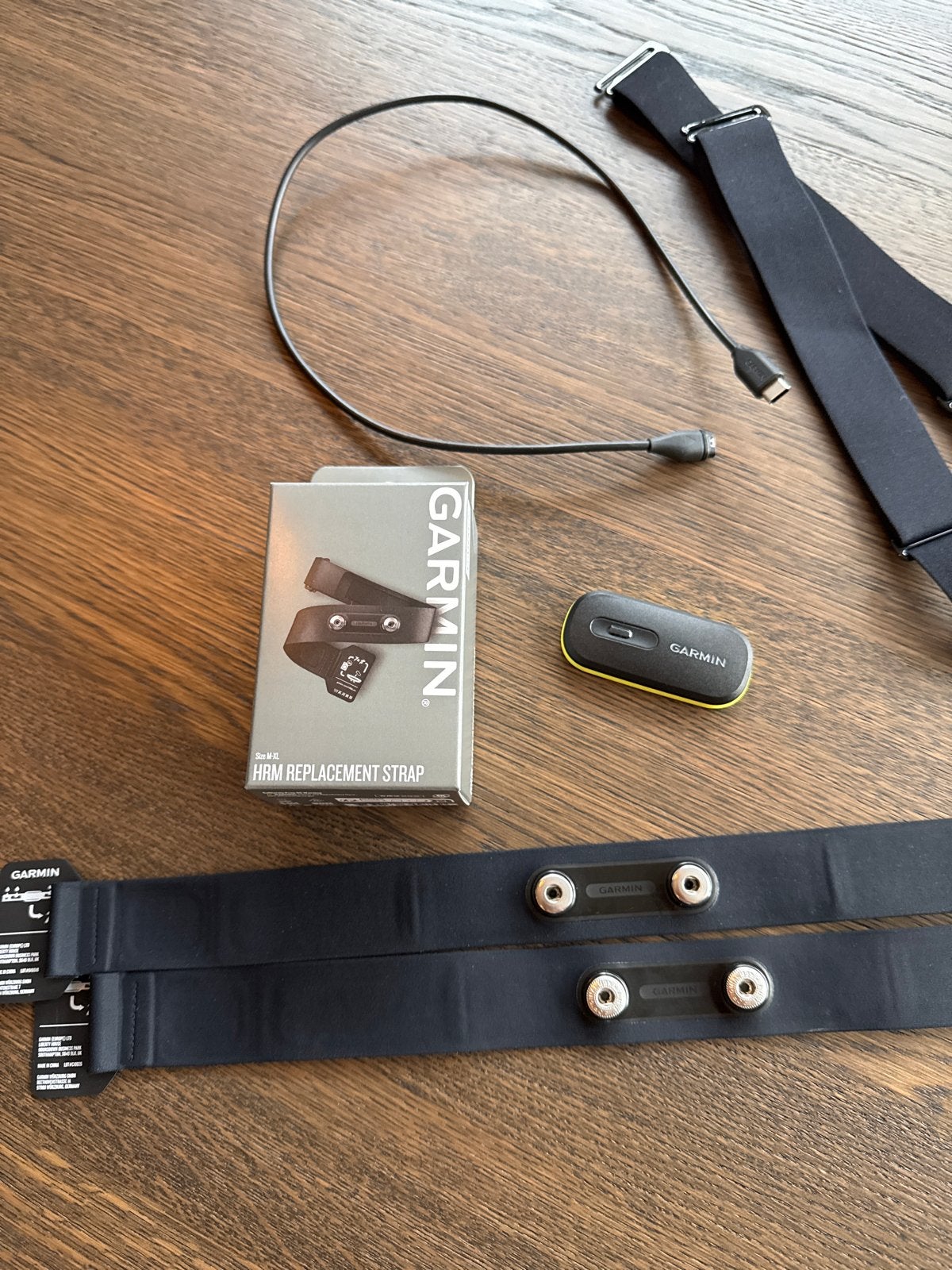 Garmin HRM 600 met 3 borstbanden waarban 1 nieuw ongeopend, Sport en Fitness, Ophalen of Verzenden, Zo goed als nieuw, Garmin